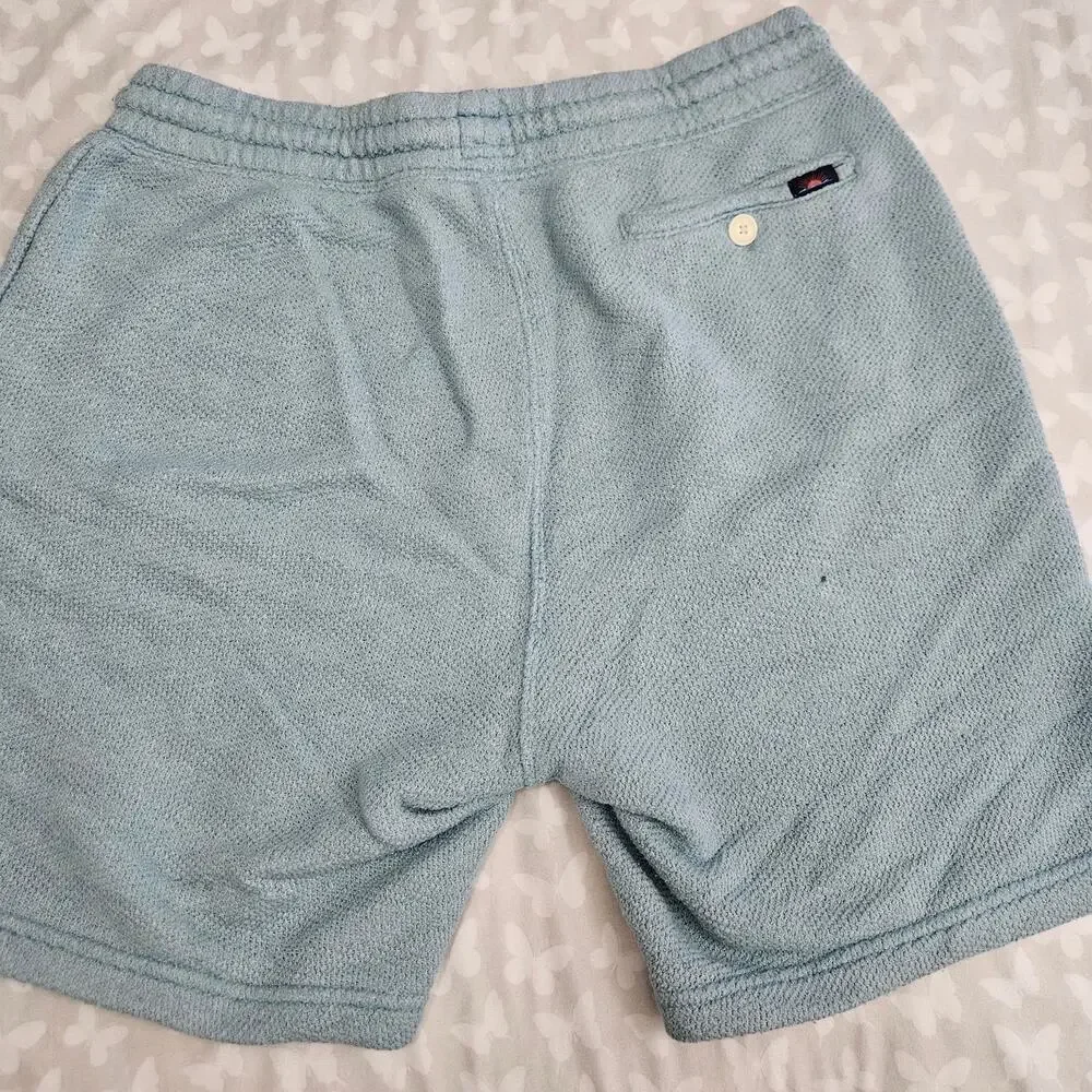Faherty Brand Men's XL Blue Knit Sweat Shorts French Terry Coastal Athleisure